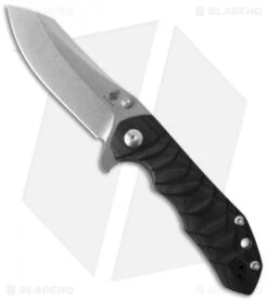 Kizer Vanguard Series Sovereign Flipper Knife Black G10 (3.6" Stonewash) V4423A1